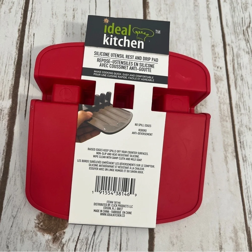 Ideal Kitchen Silicone Utensil Rest Drip Pad Spoon Rest new‎